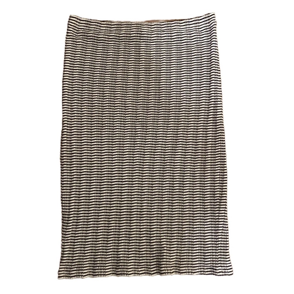 Express Black & White Patterned Pencil Skirt Size M